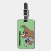 Grizz & Nom Nom - #InternetBeroemd Bagagelabel (Voorkant verticaal)