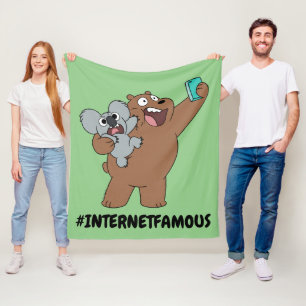 Grizz & Nom Nom - #InternetFamous Fleece Deken