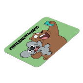 Grizz & Nom Nom - #InternetFamous Magneet (Linkerzijde)