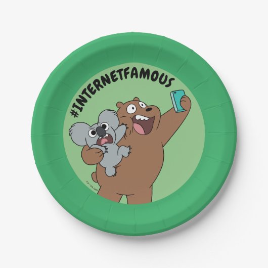 Grizz & Nom Nom - #InternetFamous Papieren Bordje (Voorkant)