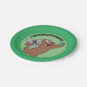 Grizz & Nom Nom - #InternetFamous Papieren Bordje (Gekanteld)