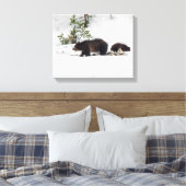 Grizzlies dans la toile étanche à neige (Insitu(Chambre))