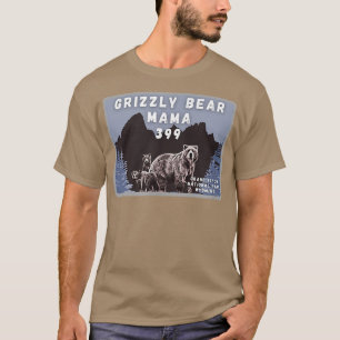 Grizzly Bear Mama 399 Grand Teton Natl Park Wyomin T-shirt