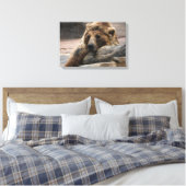 Grizzly Bear somnifère Papier en toile (Insitu(Chambre))