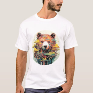 Grizzly Beer Animal World Predator Wild Natuur Art T-shirt