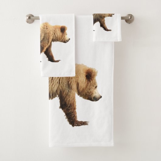 grizzly beer badhanddoekset bad handdoek (Insitu)