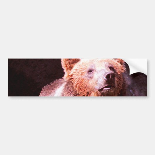 grizzly beer bumpersticker (Voorkant)