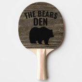 GRIZZLY BEER DEN PING PONG PADDLES TAFELTENNISBATJE (Voorkant)
