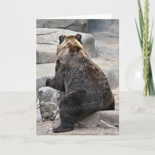 Grizzly Beer denkt aan jou Kaart (Voorkant)