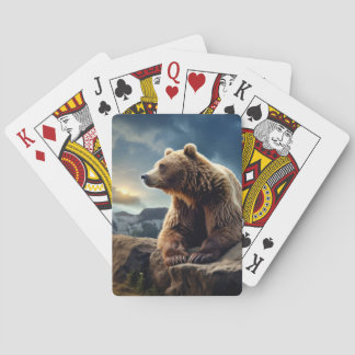 Grizzly Beer Dier Natuur Majestic Wild Pokerkaarten