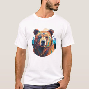 Grizzly Beer Dierenwereld Wildlife Beauty Schilder T-shirt