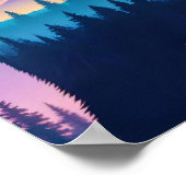 Grizzly Beer Dubbele Blootstelling Dierlijke Natuu Poster (Hoek)