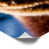 Grizzly Beer en het noorderlicht Perfect Poster (Hoek)