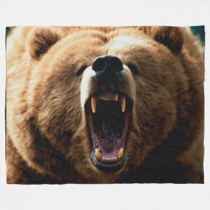 GRIZZLY BEER FLEECE DEKEN