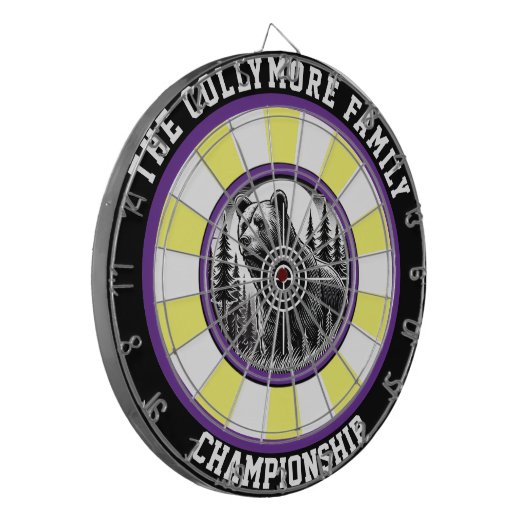 Grizzly Beer Forest Target Art Dartbord (Voorkant Links)