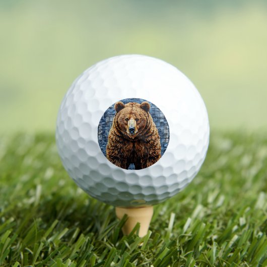 Grizzly beer golfballen (Insitu Shirt)