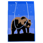 Grizzly Beer in de winter - Oorspronkelijke Wilde Medium Cadeauzakje (Voorkant)