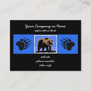 Grizzly Beer in de winter - Oorspronkelijke Wilde Visitekaartje