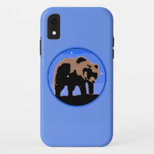 Grizzly Beer in de winter - Originele Wildlife Art iPhone XR Hoesje