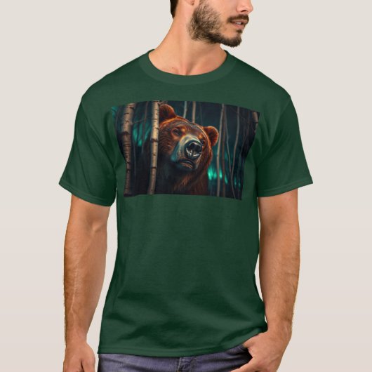 Grizzly Beer in het Bos T-shirt (Voorkant)