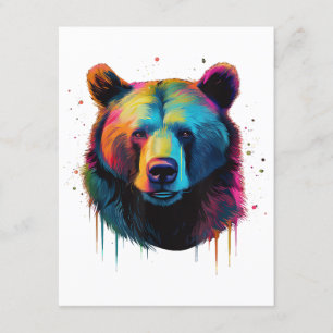 Grizzly Beer Liefhebbers Pop Art Big Grizzly Beer Informatiekaartje