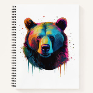 Grizzly Beer Liefhebbers Pop Art Big Grizzly Beer Notitieboek