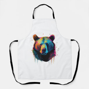 Grizzly Beer Liefhebbers Pop Art Big Grizzly Beer Schort