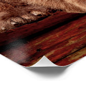 GRIZZLY BEER LOG CABIN POSTERS PERFECT POSTER (Hoek)