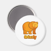 Grizzly Beer Magneet (Voorkant / Achterkant)