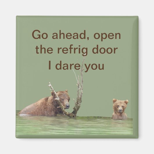 grizzly beer magnet magneet (Voorkant)