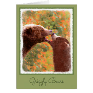 Grizzly Beer mam en snijkunst - Wildlife Art