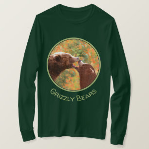 Grizzly Beer mam en snijkunst - Wildlife Art T-shirt