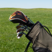 Grizzly Beer met noorderlicht Golfheadcover (Insitu)
