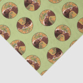 Grizzly Beer Moeder en Cub Schilderen Wildlife Art Tissuepapier (Detail)