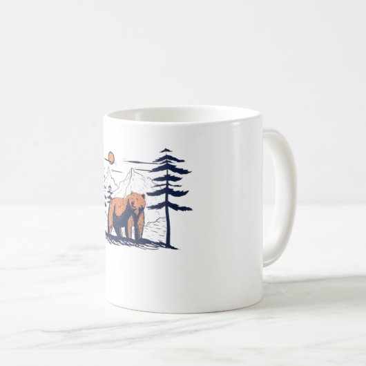 Grizzly-Beer mok (Voorkant rechts)