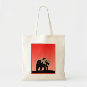 Grizzly Beer op zonsondergang - Originele Wildlife Tote Bag