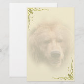 Grizzly Beer Personal Stationery Briefpapier (Voorkant / Achterkant)