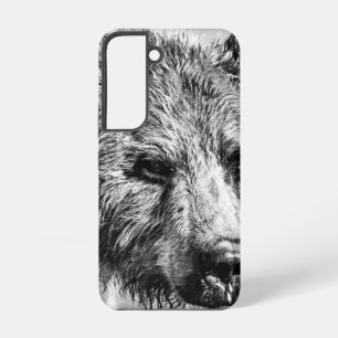 Grizzly beer portret samsung galaxy hoesje