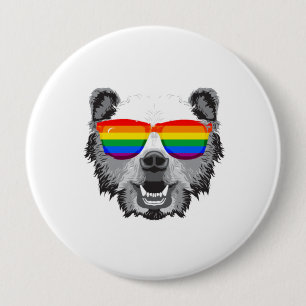Grizzly Beer Pride Ronde Button 4,0 Cm
