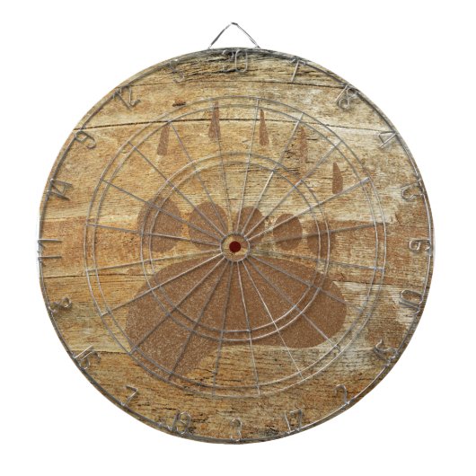 Grizzly Beer Print Dart Board Dartbord (Voorkant)