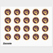 GRIZZLY BEER PRINT RONDE STICKER (Vel)