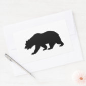 Grizzly Beer Rechthoekige Sticker (Envelop)