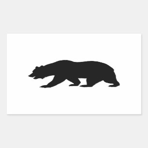 Grizzly Beer Rechthoekige Sticker