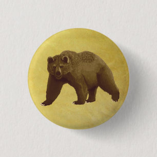 Grizzly Beer Ronde Button 3,2 Cm