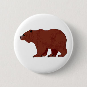Grizzly Beer Ronde Button 5,7 Cm