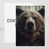 Grizzly Beer schilderij Kaart (Voorkant / Achterkant)