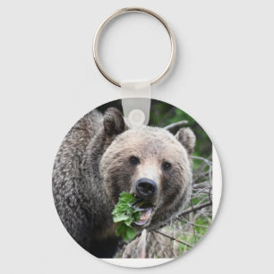 Grizzly beer sleutelhanger