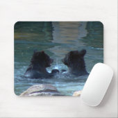 Grizzly Beer Swimming Party Mousepad Muismat (Met muis)