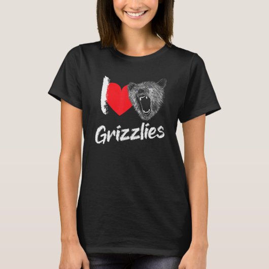 Grizzly Beer T-shirt voor vrouwen Mannen mam pap z (Voorkant)