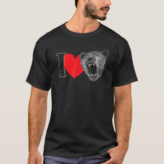 Grizzly Beer T-shirt voor vrouwen Mannen mam pap z